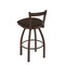 Holland Bar Stool Co 30" Low Back Swivel Bar Stool, Bronze Finish, Rein Coffee Seat 82130BZ025 - alternate 2